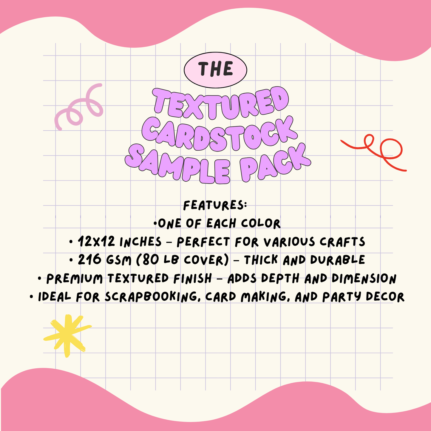 Texture Cardstock Paper Sample Pack