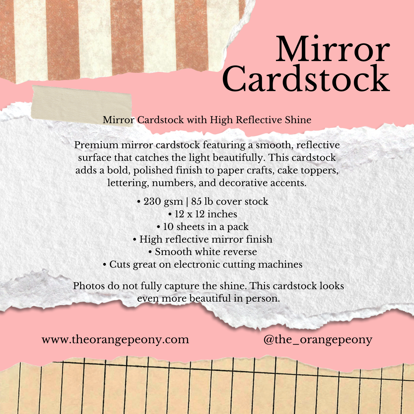 Mirror Cardstock
